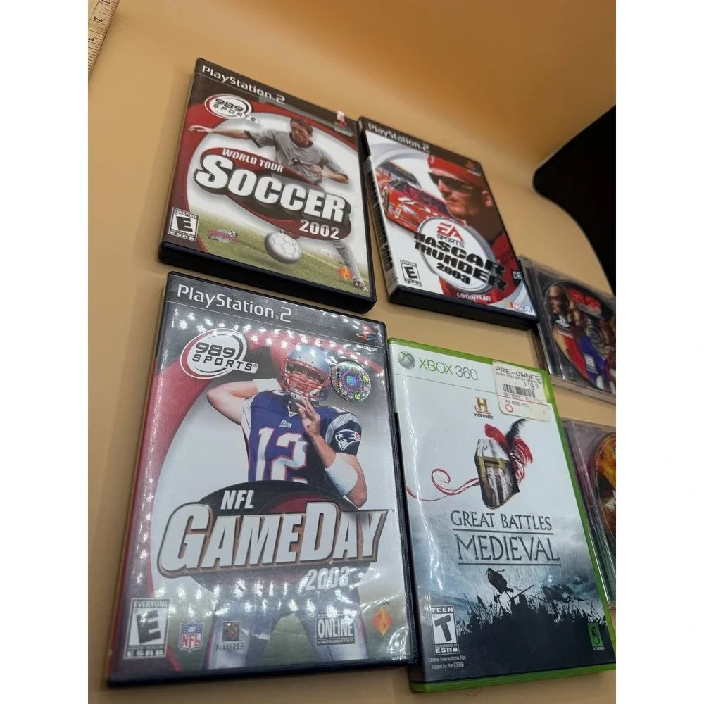 PlayStation 2&3 Xbox One Lot‎ Of 6 Games NASCAR Soccer NFL Gameday Tekken 2